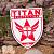 Нашивка ( шеврон патч patch ) тактическая TITAN PROTECTION 3D PVC ( пластизоль ) на липучке 9х11 белая (2504183) - HAKKI