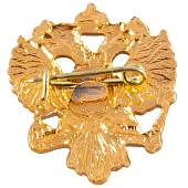 Знак нагрудный Герб ( орел ) РФ на булавке золотистый (2301847) - ВОЕНТОРГ ТЫЛОВИК
