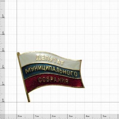 Знак нагрудный Депутат муниципального собрания на пимсе (2305086) - HAKKI.RU