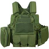 Жилет разгрузочный ( разгрузка ) TAC CIRAS с системой MOLLE ( МОЛЛЕ ) оливковый (3212088) - ВОЕНТОРГ ТЫЛОВИК