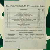 Индивидуальный рацион питания ( ИРП сухпаек сухпай ) АРМЕЙСКИЕ БУДНИ суточный ПОХОДНЫЙ до 01.02.2024 г (3312056) - ВОЕНТОРГ ТЫЛОВИК