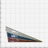 Эмблема ( уголок флажок ) триколор на пилотку ( берет ) алюминиевая (2105999) - ВОЕНТОРГ ТЫЛОВИК