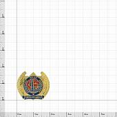Знак фрачный Международной полицейской ассоциации золото (2302088) - ВОЕНТОРГ ТЫЛОВИК