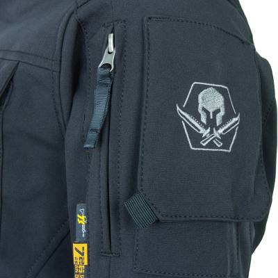 Куртка 726 GEAR SoftShell тактическая демисезонная ветровлагозащитная мембрана черная (1105171) - HAKKI.RU