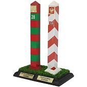 Столб пограничный сувенирный Россия-Польша 28/125 настольный 15х9х22 см (4803024) - ВОЕНТОРГ ТЫЛОВИК