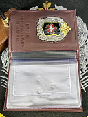 Обложка ( портмоне ) для автодокументов с жетоном ГРУ ГШ ВС РФ бордовая (4204117) - ВОЕНТОРГ ТЫЛОВИК