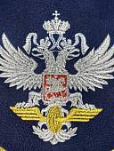 Вымпел с символикой РЖД вышитый средний 15х22 темно-синий (4503118) - ВОЕНТОРГ ТЫЛОВИК