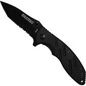 Нож складной BOKER полуавтоматический с клипсой черный (3913099) - ВОЕНТОРГ ТЫЛОВИК