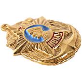 Знак нагрудный НВМУ ( Нахимовское военно-морское училище ) закрутка золотистый (2301080) - ВОЕНТОРГ ТЫЛОВИК