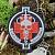 Нашивка ( шеврон патч patch ) тактическая Военная психиатрия вышитая на липучке 7х8,5 черная (2509865) - HAKKI