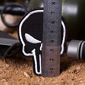 Нашивка ( шеврон патч patch ) тактическая Каратель вышитая на липучке 7х5 черно-белая (2509258) - ВОЕНТОРГ ТЫЛОВИК