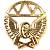 Эмблема ( знак ) петличная ( петлица ) Железнодорожные войска золотистая (2102126) - HAKKI