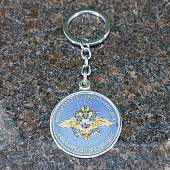 Брелок с символикой МВД ( Министерство внутренних дел ) РФ металлический синий (4402986) - ВОЕНТОРГ ТЫЛОВИК