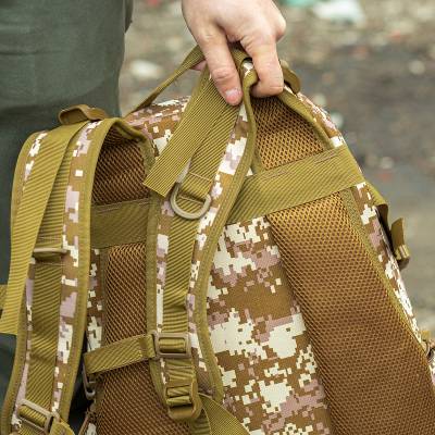 Рюкзак штурмовой MOLLE 50х35х25 45 л камуфлированный цифра песочная (3306210) - HAKKI.RU