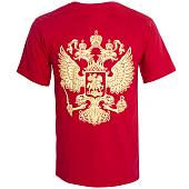 Футболка с символикой Герб ( орел ) Россия красная (1208258) - ВОЕНТОРГ ТЫЛОВИК