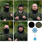 Балаклава-подшлемник 5в1 зимняя черная (1404089) - ВОЕНТОРГ ТЫЛОВИК