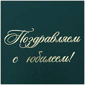 Папка для документов Поздравляем с юбилеем! А4 твердая зеленая (4305048) - ВОЕНТОРГ ТЫЛОВИК