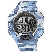 Часы наручные Q&Q кварцевые M132J007Y камуфлированные серо-синие (4106005) - ВОЕНТОРГ ТЫЛОВИК