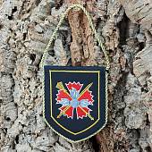 Вымпел малый с вышивкой ГРУ ГШ ВС РФ 13х16 черный (4502059) - ВОЕНТОРГ ТЫЛОВИК