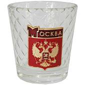 Набор подарочный графин ( штоф ) высокий со стопками ( рюмками ) с символикой Москва / Россия (4801982) - ВОЕНТОРГ ТЫЛОВИК