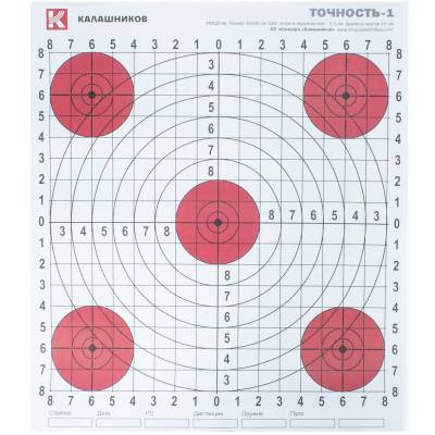 Мишень КАЛАШНИКОВ Точность-1 тренировочный 40х40 картонная (3209996) - HAKKI.RU