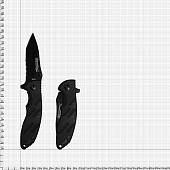 Нож складной BOKER полуавтоматический с клипсой черный (3913099) - ВОЕНТОРГ ТЫЛОВИК