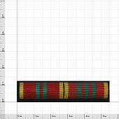 Планка №2 МВД За отличие в военной службе 2 и 3 степени синий фон на клипсе (2405119) - ВОЕНТОРГ ТЫЛОВИК
