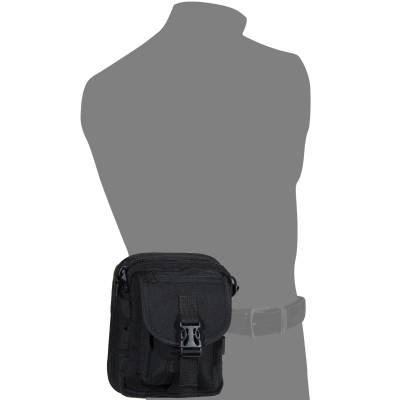 Сумка ( барсетка ) Азимут ( Azimut ) Гном поясная тактическая MOLLE черная (3310851) - HAKKI.RU