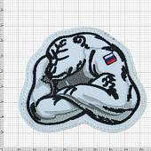 Нашивка ( шеврон патч patch ) тактическая Белый мишка вышитая на липучке 8,5х7 белая (2509274) - ВОЕНТОРГ ТЫЛОВИК
