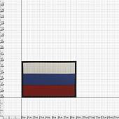 Нашивка ( шеврон патч patch ) тактическая флаг RUSSIA Россия ( триколор ) 3D PVC ( пластизоль ) на липучке 9х6 черная (2504037) - ВОЕНТОРГ ТЫЛОВИК