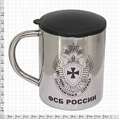 Термокружка металлическая с символикой Пограничная служба ФСБ России 300 мл (4602044) - ВОЕНТОРГ ТЫЛОВИК
