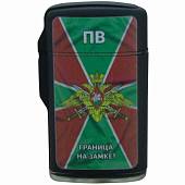 Зажигалка BRUNOJET с символикой ПВ ( Пограничные войска ) России / Граница на замке! газовая черная (4403996) - ВОЕНТОРГ ТЫЛОВИК