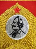 Вымпел МОСКОВСКОЕ СВУ РОССИЯ / ЖИЗНЬ - РОДИНЕ, ЧЕСТЬ - НИКОМУ малый вышитый 13х19 красный (4502094) - ВОЕНТОРГ ТЫЛОВИК