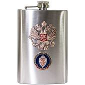 Набор подарочный с символикой ФСБ России / Герб ( орел ) РФ ( фляга 9 OZ-270 мл+стопки 2х30 мл+стопка складная 1х150 мл+лейка) (4801934) - ВОЕНТОРГ ТЫЛОВИК