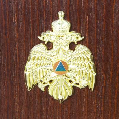 Карандашница с символикой МЧС России деревянная (4309026) - HAKKI.RU