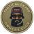 Нашивка ( шеврон патч patch ) тактическая TACTICAL BEARD OWNERS CLUB ( TBOC ) 3D PVC ( пластизоль ) на липучке D-6,5 хаки (2504142) - HAKKI