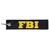 Брелок с символикой FBI вышитый полоса ( лента ) 13х3 черный (4402977) - ВОЕНТОРГ ТЫЛОВИК