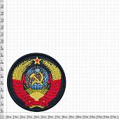 Нашивка ( шеврон патч patch ) тактическая Герб СССР вышитая на липуче D-8 черная (2509122) - ВОЕНТОРГ ТЫЛОВИК