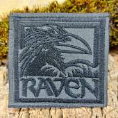 Нашивка ( шеврон патч patch ) тактическая RAVEN ВОРОН вышитая на липучке 7х6,5 темно-серый (2509788) - ВОЕНТОРГ ТЫЛОВИК