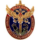 Знак нагрудный ВЕТЕРАН боевых действий на СЕВЕРНОМ КАВКАЗЕ закрутка (2301020) - ВОЕНТОРГ ТЫЛОВИК