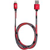 Кабель ( провод ) для зарядки телефона USB / Apple камуфлированный красный (4002010) - ВОЕНТОРГ ТЫЛОВИК