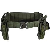 Пояс ( ремень ) Азимут ( Azimut ) тактический с подсумками ПТ-2+ с системой MOLLE камуфлированный цифра зеленая (3213976) - ВОЕНТОРГ ТЫЛОВИК