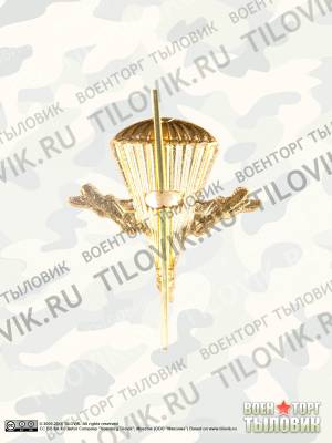 Эмблема ( знак ) петличная ( петлица ) ВДВ золотая (2102117) - HAKKI.RU