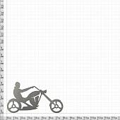 Шильдик ( наклейка шильд ) на авто Байкер чоппер ( chopper biker ) стальной (12013022) - ВОЕНТОРГ ТЫЛОВИК