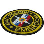 Нашивка ( шеврон ) на грудь МЧС России EMERCOM D-9 вышитая черная (2501981) - ВОЕНТОРГ ТЫЛОВИК