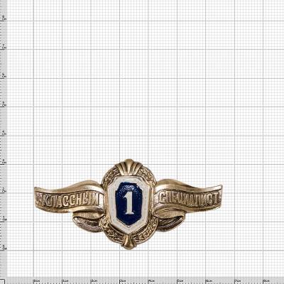 Знак нагрудный Классность рядового состава 1 класс булавка (2301997) - HAKKI.RU