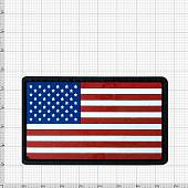 Нашивка ( шеврон патч patch ) тактическая флаг USA США вышитая на липучке 7,5х4,5 красная (2504260) - ВОЕНТОРГ ТЫЛОВИК