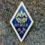 Знак нагрудный ( ромб ) об окончании ВГМХА закрутка (2301260) - HAKKI.RU