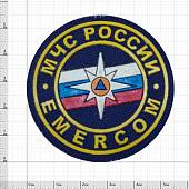 Нашивка ( шеврон ) на рукав МЧС России D=5,3 см пластизолевая круг (2503923) - ВОЕНТОРГ ТЫЛОВИК