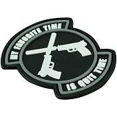 Нашивка ( шеврон патч patch ) тактическая MY FAVORITE TIME 3D PVC ( пластизоль ) на липучке 7х8 черная (2504720) - ВОЕНТОРГ ТЫЛОВИК